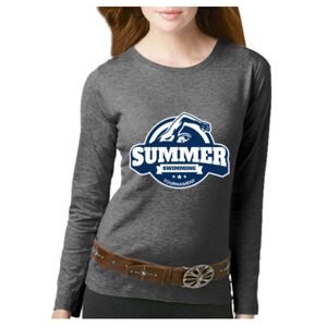 Women's Long Sleeve Premium Jersey Tee Thumbnail