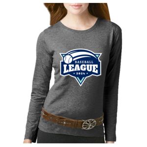 Women's Long Sleeve Premium Jersey Tee Thumbnail