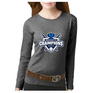 Women's Long Sleeve Premium Jersey Tee Thumbnail