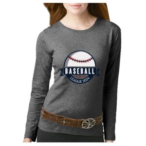 Women's Long Sleeve Premium Jersey Tee Thumbnail
