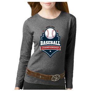 Women's Long Sleeve Premium Jersey Tee Thumbnail