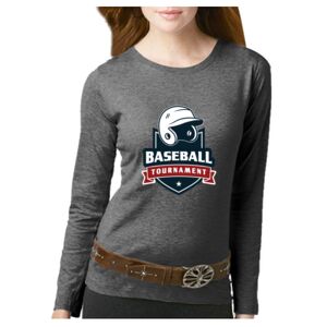 Women's Long Sleeve Premium Jersey Tee Thumbnail