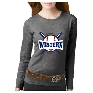 Women's Long Sleeve Premium Jersey Tee Thumbnail