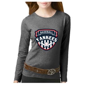 Women's Long Sleeve Premium Jersey Tee Thumbnail