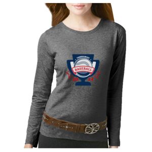 Women's Long Sleeve Premium Jersey Tee Thumbnail