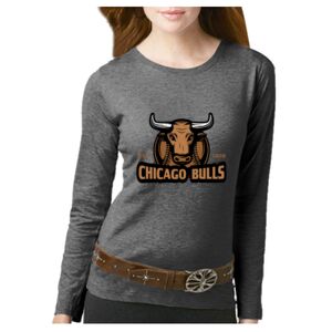 Women's Long Sleeve Premium Jersey Tee Thumbnail