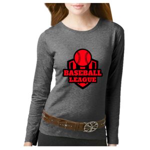Women's Long Sleeve Premium Jersey Tee Thumbnail