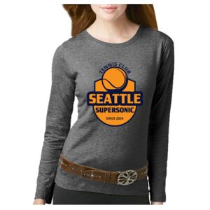Women's Long Sleeve Premium Jersey Tee Thumbnail