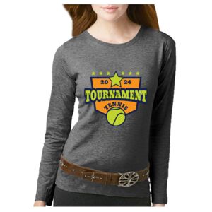 Women's Long Sleeve Premium Jersey Tee Thumbnail