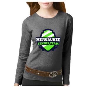 Women's Long Sleeve Premium Jersey Tee Thumbnail