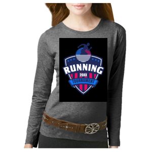 Women's Long Sleeve Premium Jersey Tee Thumbnail