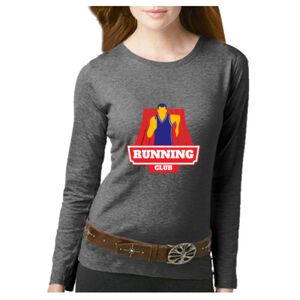 Women's Long Sleeve Premium Jersey Tee Thumbnail