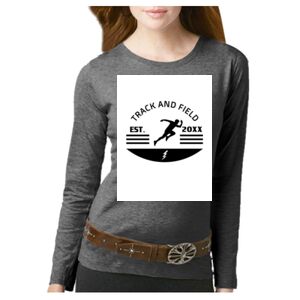 Women's Long Sleeve Premium Jersey Tee Thumbnail