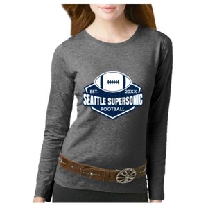 Women's Long Sleeve Premium Jersey Tee Thumbnail