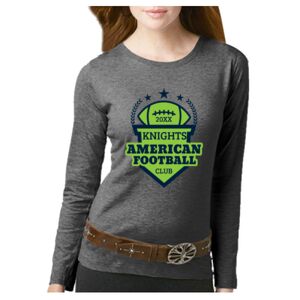 Women's Long Sleeve Premium Jersey Tee Thumbnail