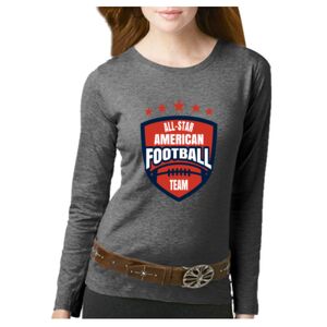 Women's Long Sleeve Premium Jersey Tee Thumbnail