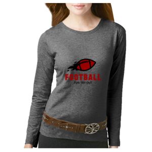 Women's Long Sleeve Premium Jersey Tee Thumbnail