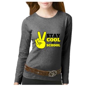 Women's Long Sleeve Premium Jersey Tee Thumbnail