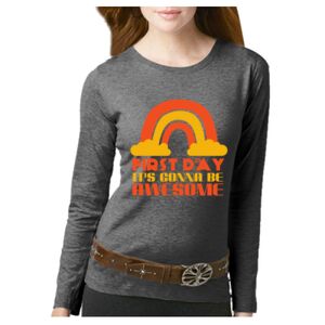 Women's Long Sleeve Premium Jersey Tee Thumbnail
