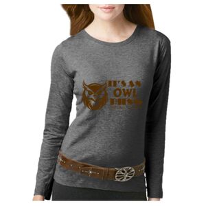 Women's Long Sleeve Premium Jersey Tee Thumbnail