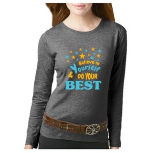 Women's Long Sleeve Premium Jersey Tee Thumbnail
