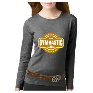 Women's Long Sleeve Premium Jersey Tee Thumbnail