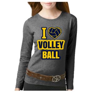 Women's Long Sleeve Premium Jersey Tee Thumbnail