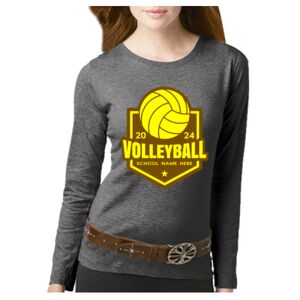 Women's Long Sleeve Premium Jersey Tee Thumbnail