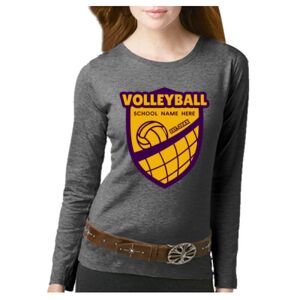 Women's Long Sleeve Premium Jersey Tee Thumbnail