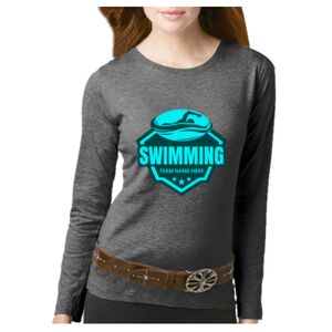 Women's Long Sleeve Premium Jersey Tee Thumbnail