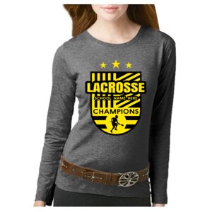 Women's Long Sleeve Premium Jersey Tee Thumbnail