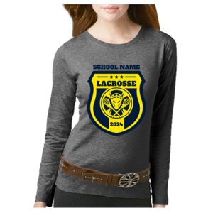 Women's Long Sleeve Premium Jersey Tee Thumbnail
