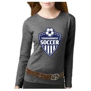 Women's Long Sleeve Premium Jersey Tee Thumbnail