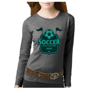 Women's Long Sleeve Premium Jersey Tee Thumbnail