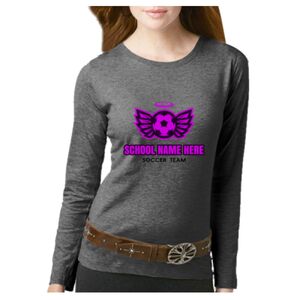 Women's Long Sleeve Premium Jersey Tee Thumbnail