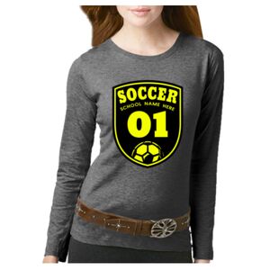 Women's Long Sleeve Premium Jersey Tee Thumbnail