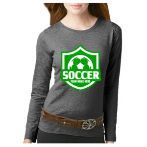 Women's Long Sleeve Premium Jersey Tee Thumbnail