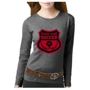 Women's Long Sleeve Premium Jersey Tee Thumbnail
