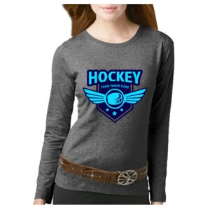 Women's Long Sleeve Premium Jersey Tee Thumbnail