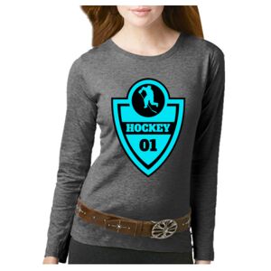 Women's Long Sleeve Premium Jersey Tee Thumbnail