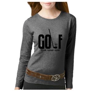 Women's Long Sleeve Premium Jersey Tee Thumbnail