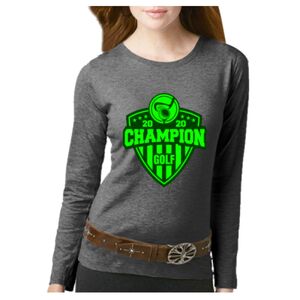 Women's Long Sleeve Premium Jersey Tee Thumbnail