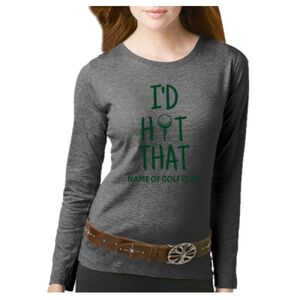 Women's Long Sleeve Premium Jersey Tee Thumbnail