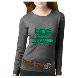 Women's Long Sleeve Premium Jersey Tee Thumbnail