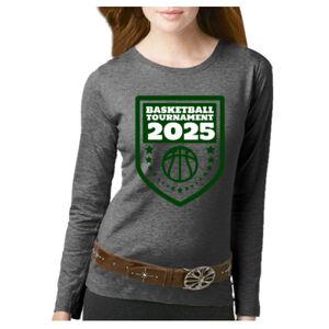 Women's Long Sleeve Premium Jersey Tee Thumbnail