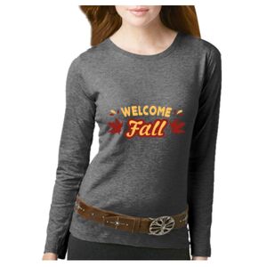 Women's Long Sleeve Premium Jersey Tee Thumbnail