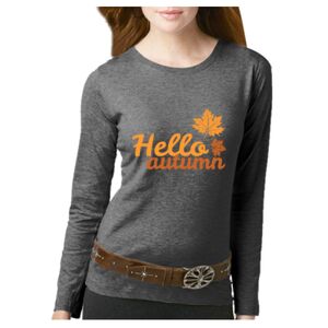 Women's Long Sleeve Premium Jersey Tee Thumbnail