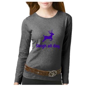 Women's Long Sleeve Premium Jersey Tee Thumbnail