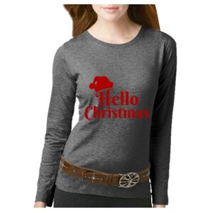 Women's Long Sleeve Premium Jersey Tee Thumbnail