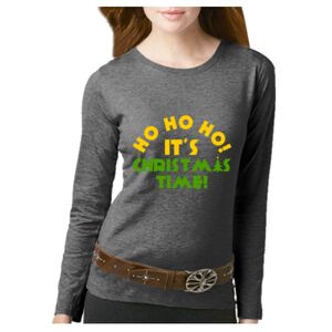 Women's Long Sleeve Premium Jersey Tee Thumbnail